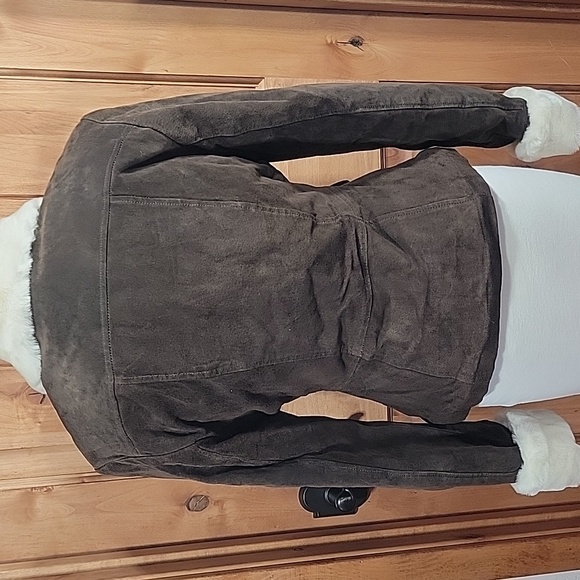 NWOT Wilson's Suede Leather Ranchers Jacket w/ Faux Fur - Picture 7 of 16